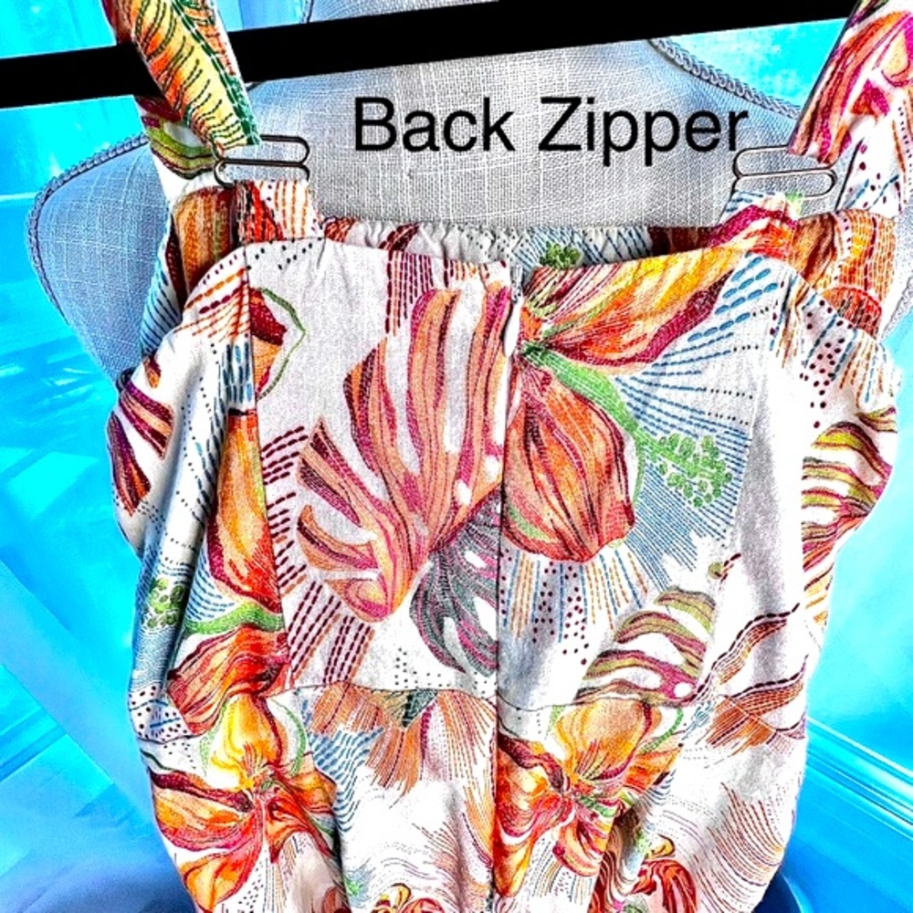 Shore Lima Jumpsuit Tropical and Beige Size Small - Picture 14 of 17